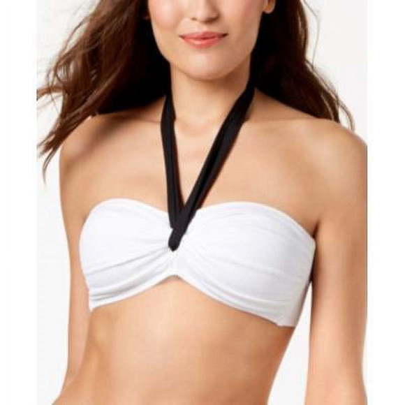 LAUREN RALPH LAUREN Womens Colorblocked Bandeau Bikini Swim Top,6 - Picture 1 of 1